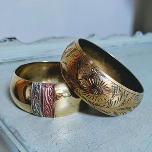 Vintage Brass Bangle Bundle!